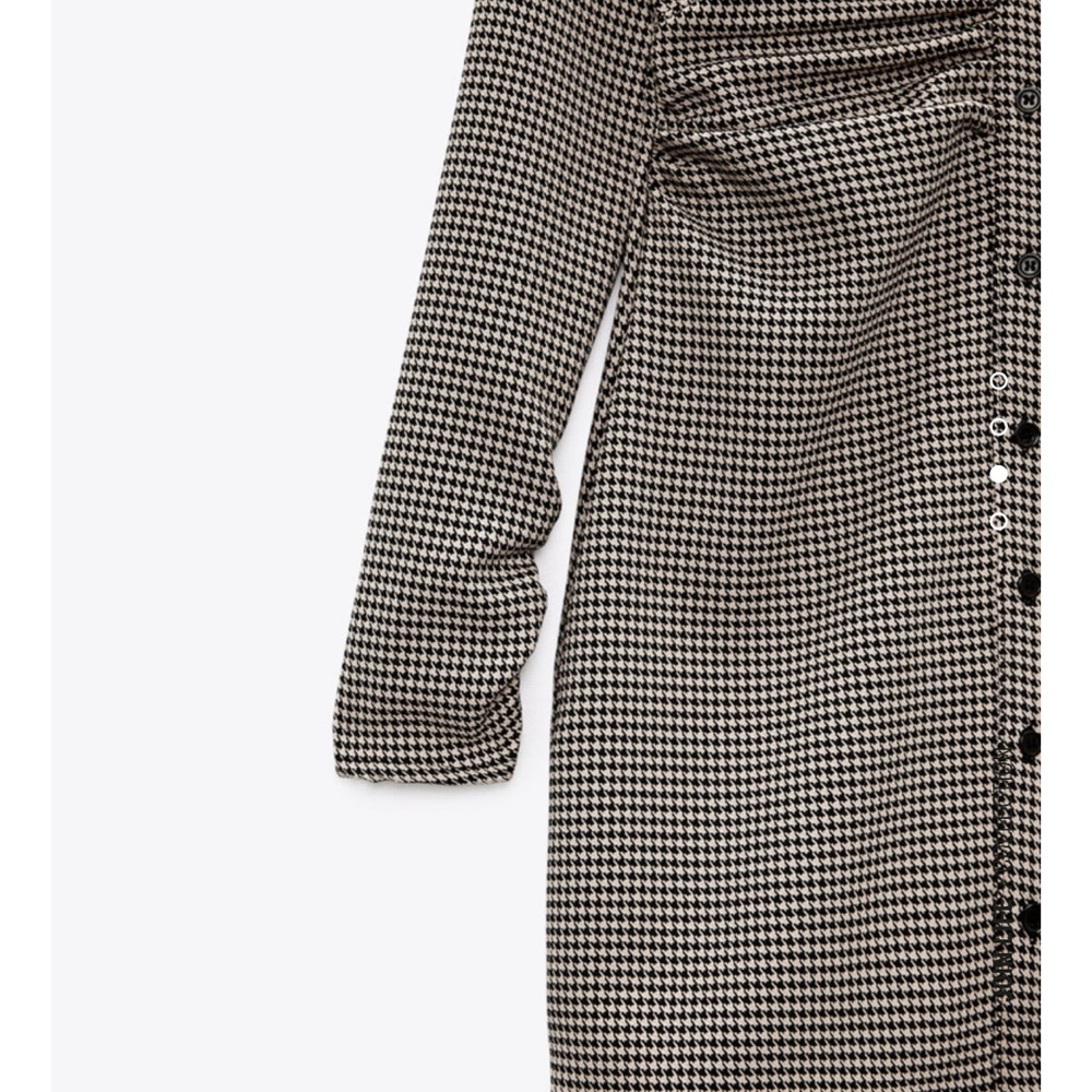 ZARA HOUNDSTOOTH DRESS - Picture 3 of 4